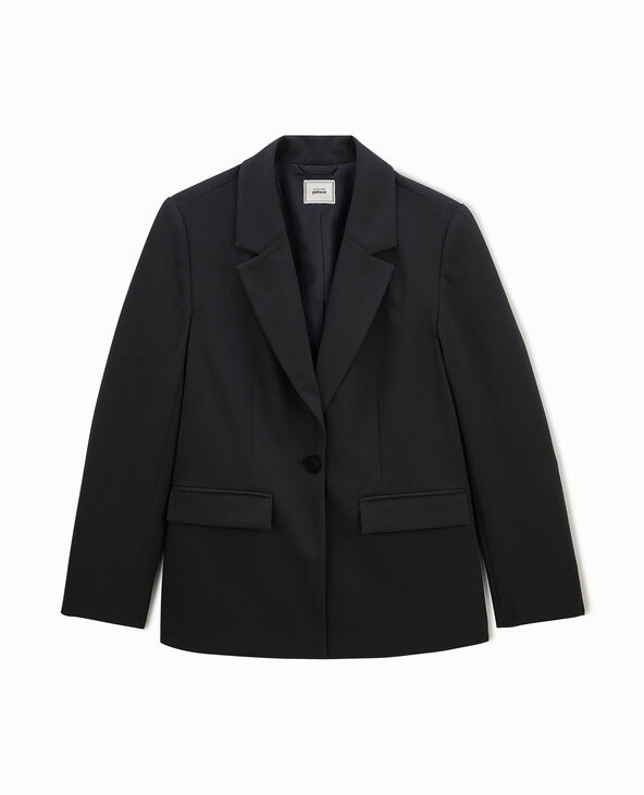 Veste blazer 1 bouton gris foncé - Pimkie