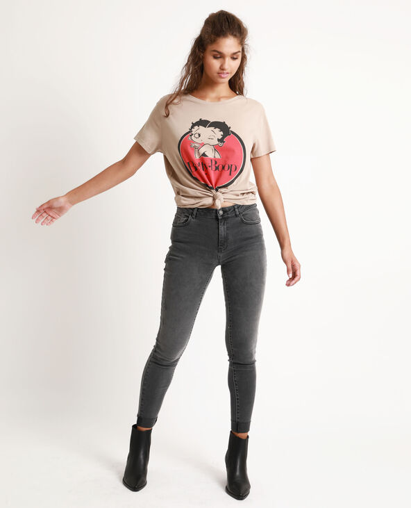 T-shirt Betty Boop beige - Pimkie