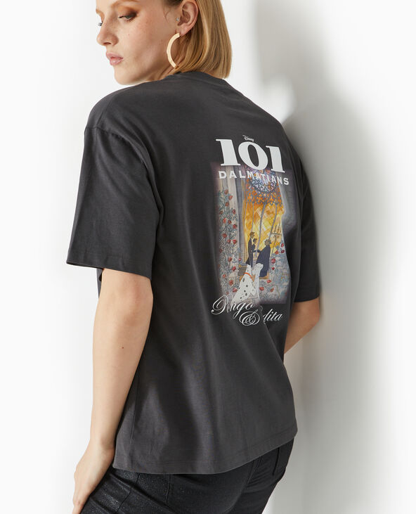 T-shirt oversize 101 DALMATIANS gris foncé - Pimkie