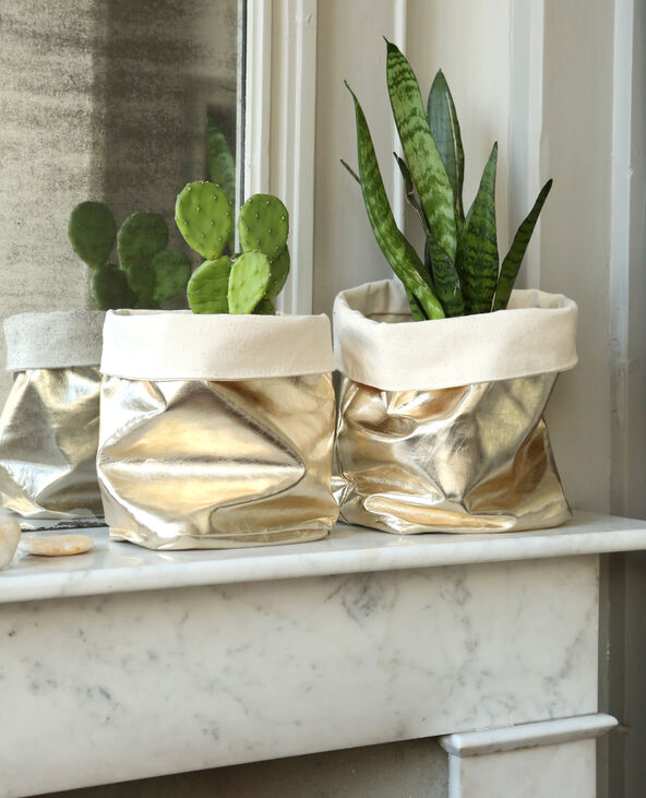 Panier de rangement jaune ocre - Pimkie