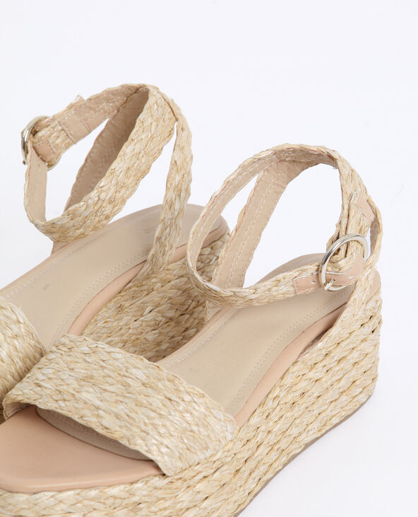 Sandales plateforme beige outlet