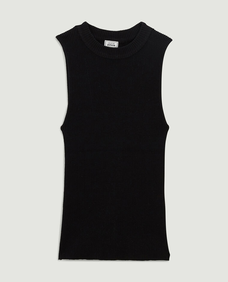 Top sans manches en maille noir - Pimkie