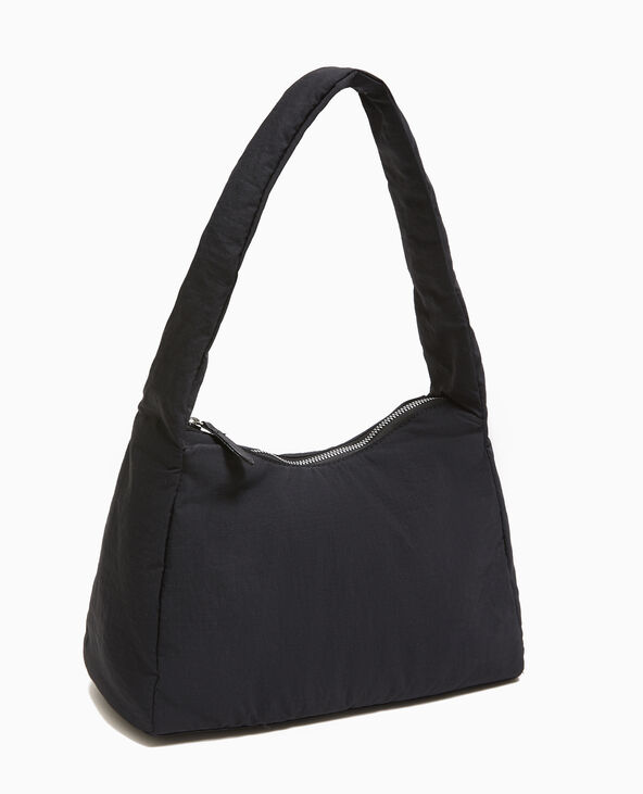 Sac porté épaule en nylon rembourré noir - Pimkie