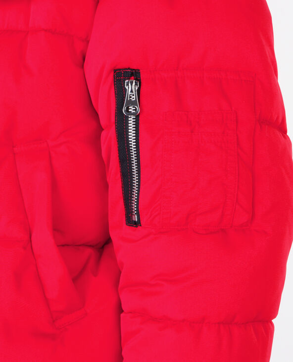 Doudoune courte rouge - Pimkie