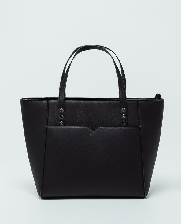 Sac cabas rigide noir - Pimkie