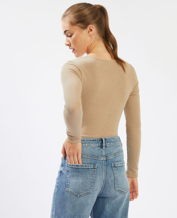 Body torsadé poitrine gris clair - Pimkie