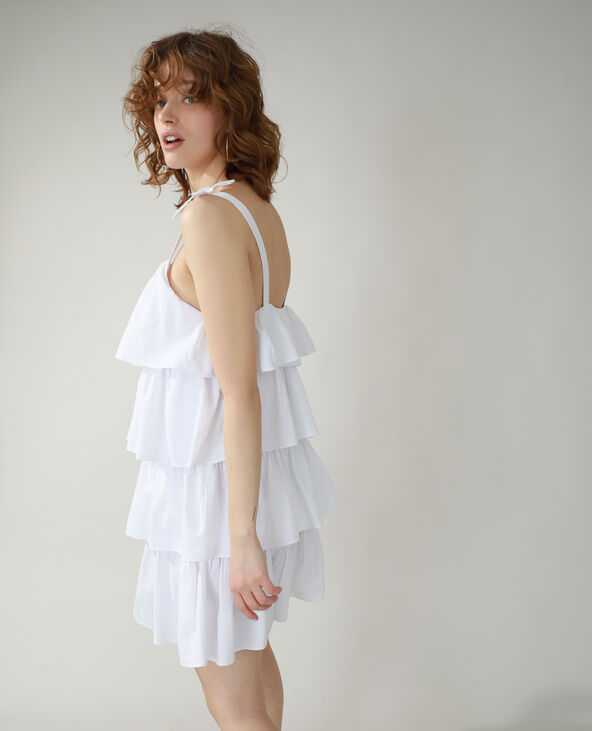 Robe volantée blanc - Pimkie