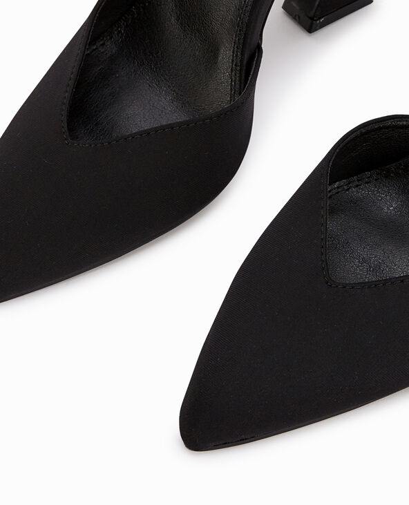 Escarpins ouverts pointus noir - Pimkie