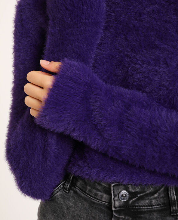 Pull à poils violet - Pimkie
