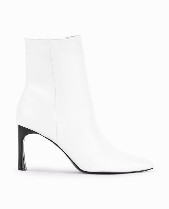Boots avec talon fin et plat blanc - Pimkie