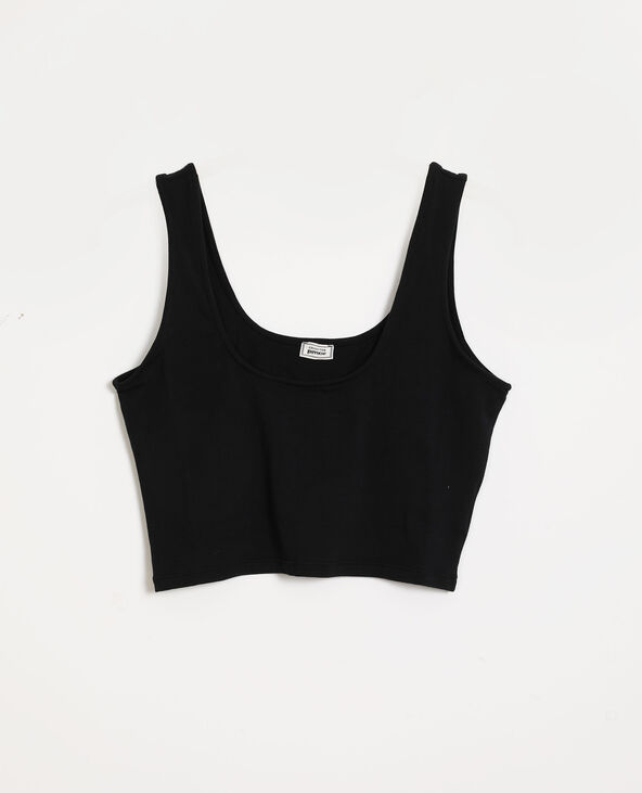 Cropped top noir - Pimkie