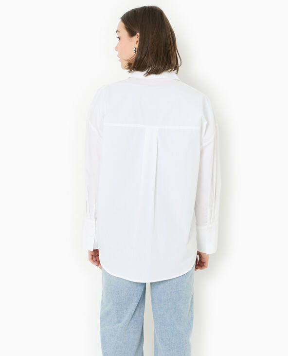 Chemise oversize avec poches blanc - Pimkie