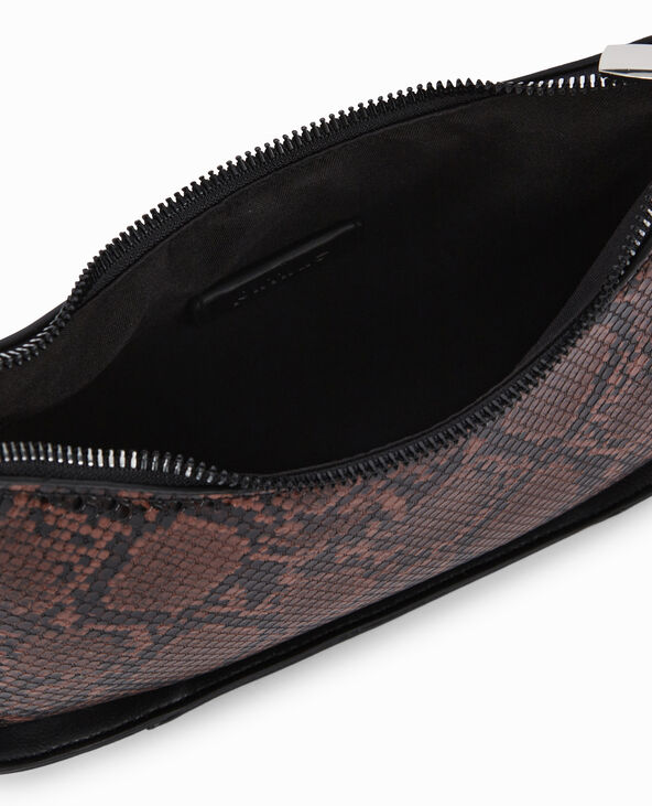 Sac bi-matière porté épaule noir - Pimkie