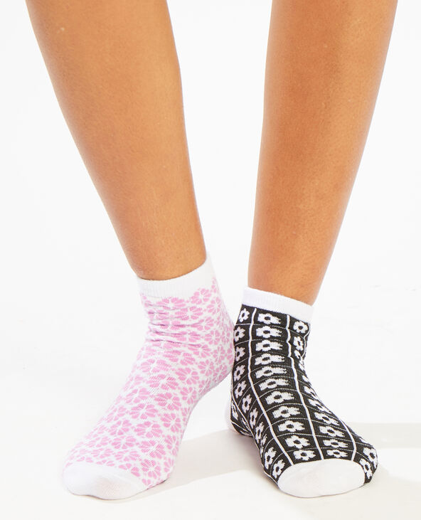 Lot de 2 paires de chaussettes orange fluo - Pimkie