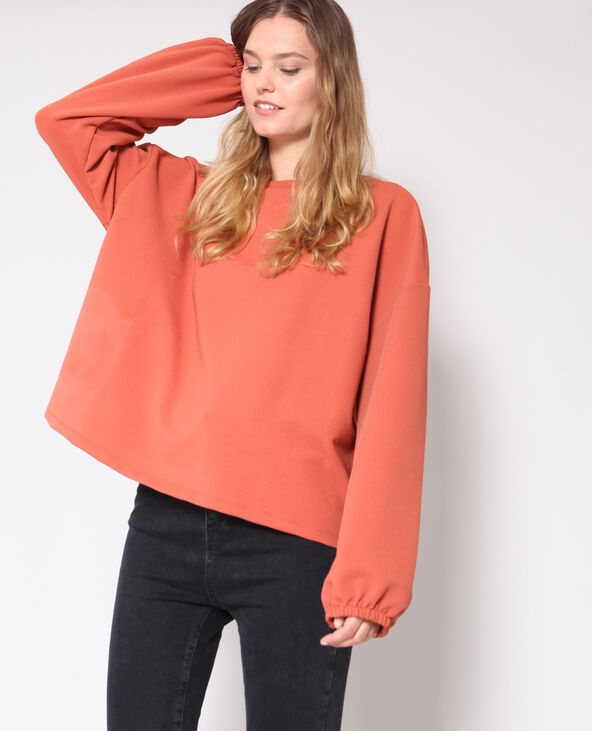 Sweat oversize marron - Pimkie