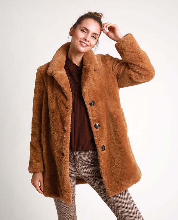 Manteau en fausse fourrure