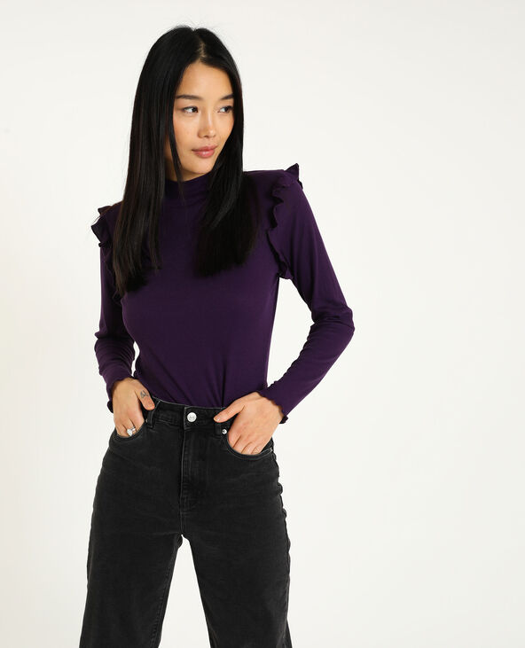 Top manches longues violet - Pimkie