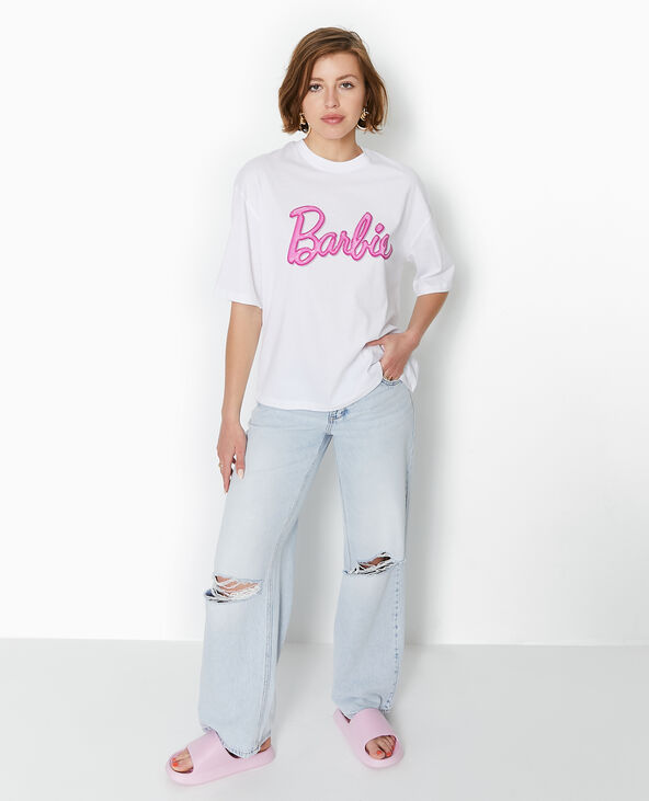 T-shirt oversize BARBIE blanc - Pimkie