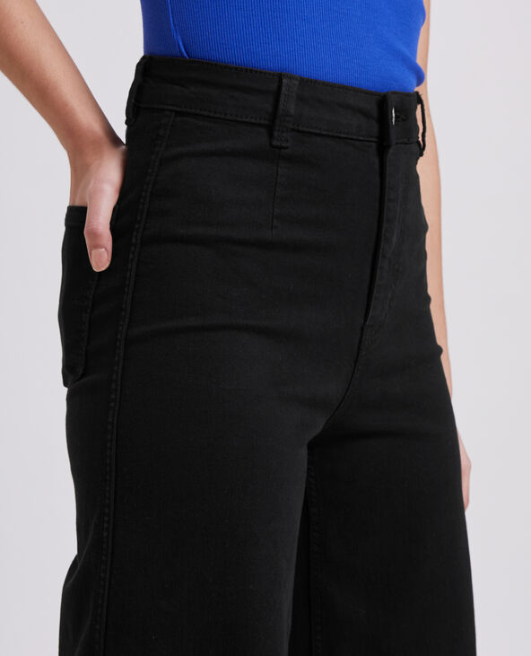 Jean wide taille haute noir - Pimkie