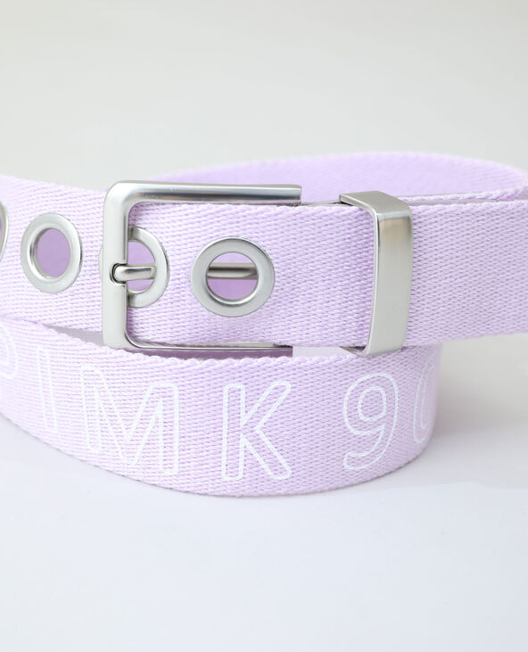Ceinture coton rose clair - Pimkie