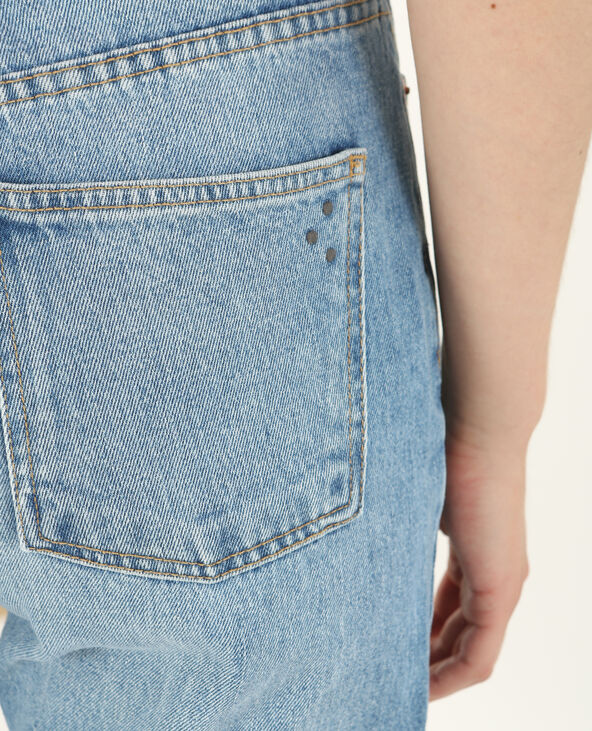 Jean mum taille haute bleu foncé - Pimkie