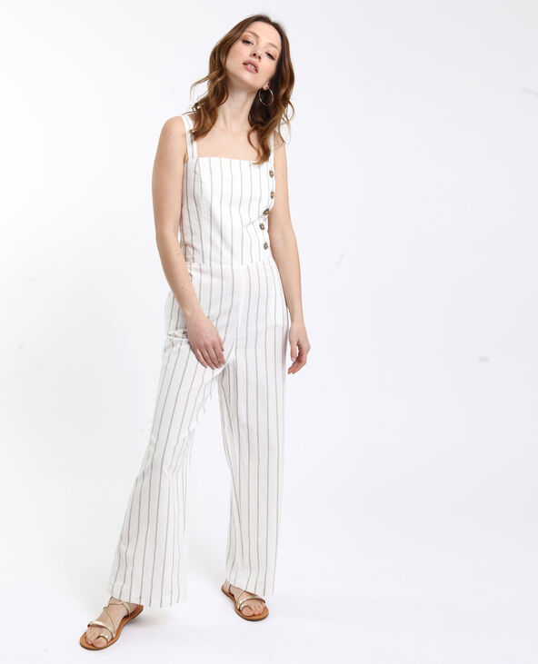 Combi-pantalon rayée rose clair - Pimkie
