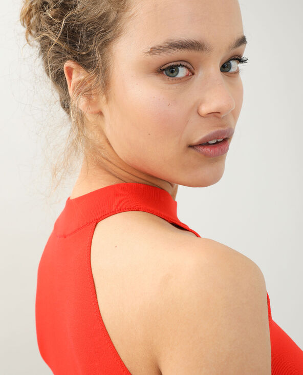 Robe fourreau tour de cou rouge - Pimkie
