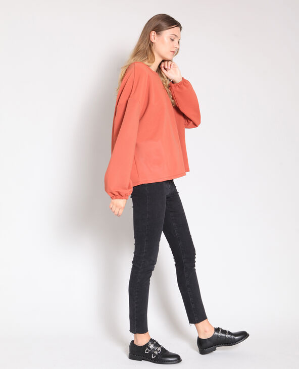 Sweat oversize marron - Pimkie