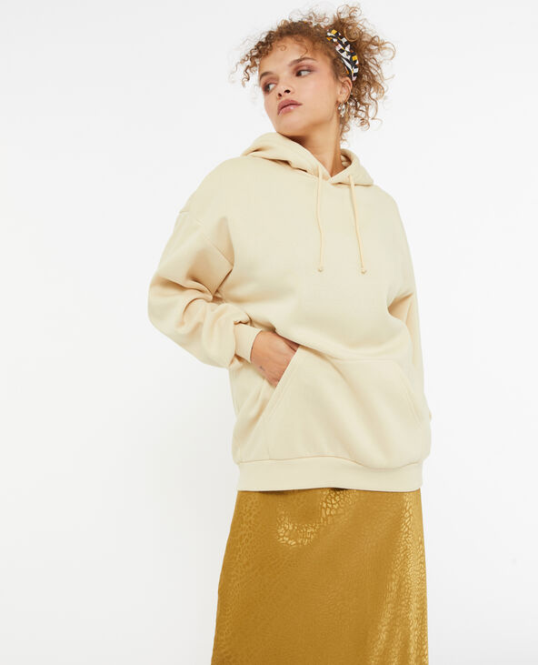 Sweat capuche oversize beige - Pimkie