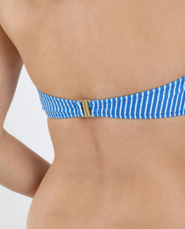 Haut de bikini à rayures bleu - Pimkie