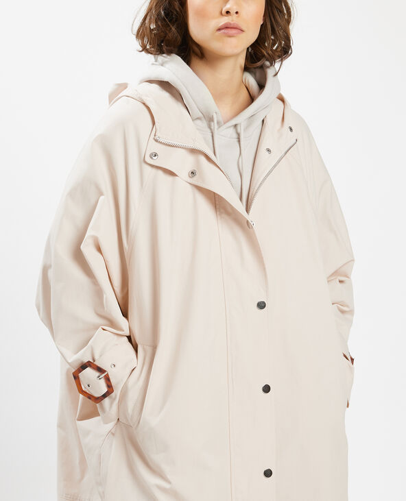 Veste longue à capuche vert clair - Pimkie