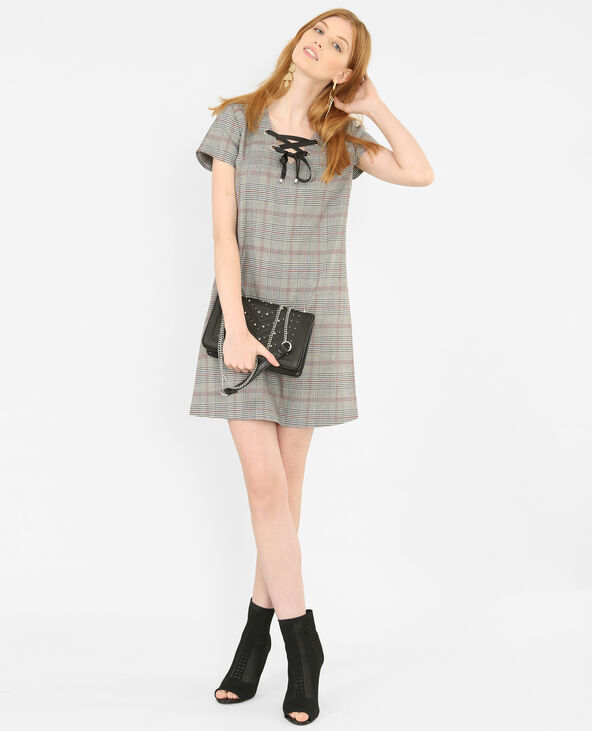 Robe imprimé prince de galles on sale