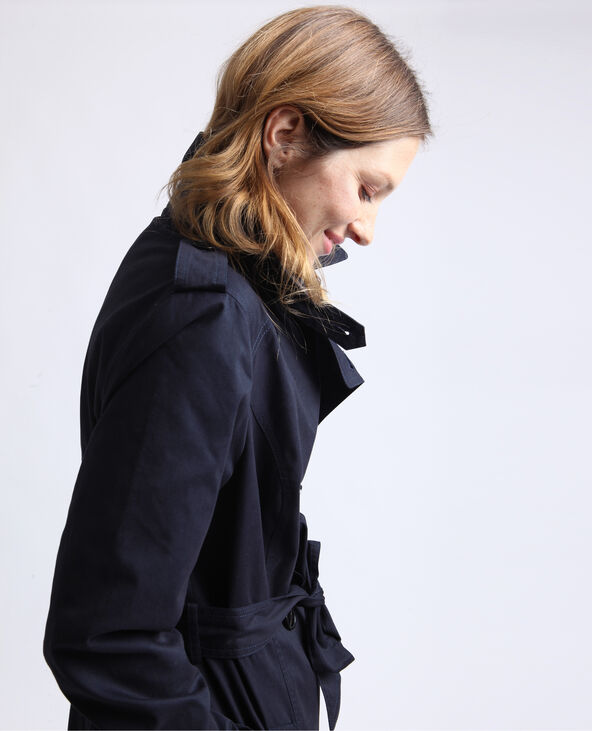Trench à ceinture noir - Pimkie