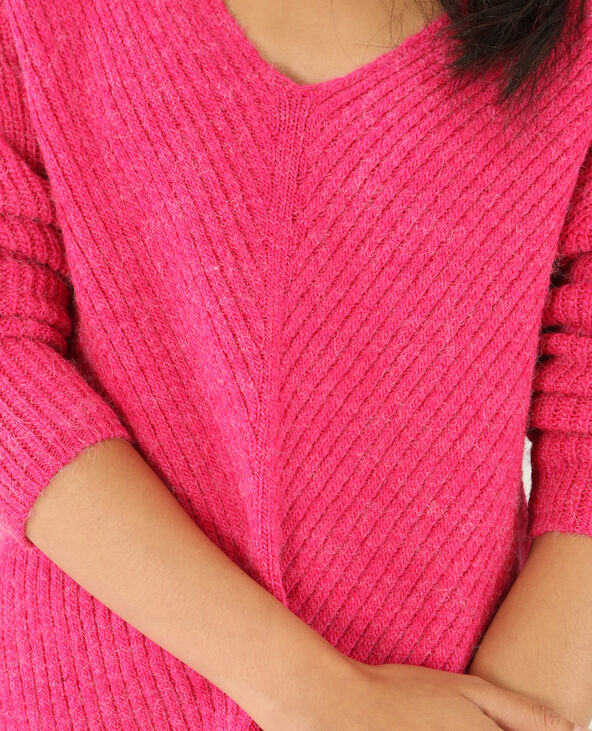 Pull en maille chaude rose fuchsia - Pimkie