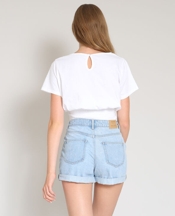 Top à smock blanc - Pimkie