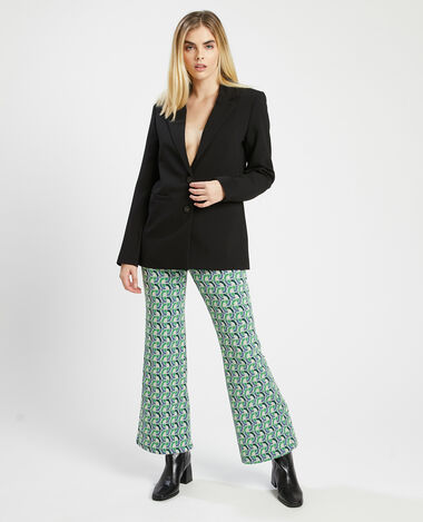 Pantalon flare en maille vert olive - Pimkie