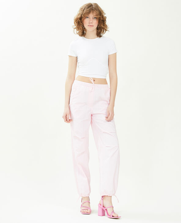 Pantalon parachute lilas - Pimkie