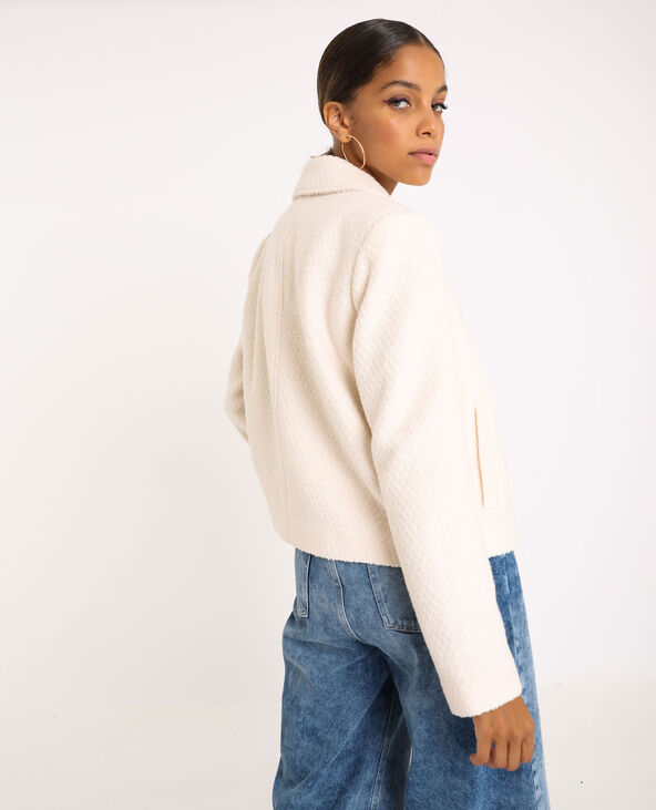 Manteau court écru - Pimkie