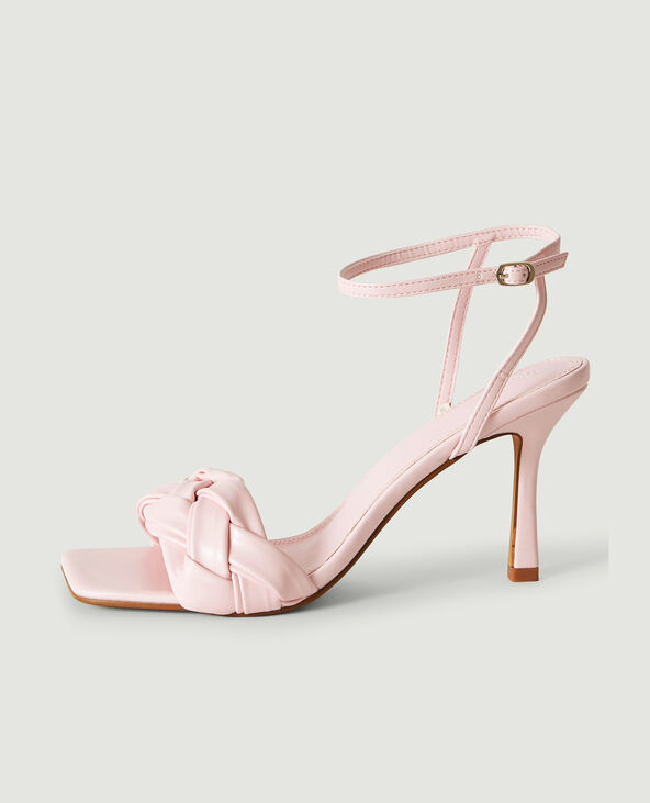 Sandale a talon rose pale deals