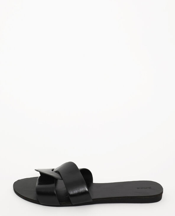 Sandales plates noir - Pimkie
