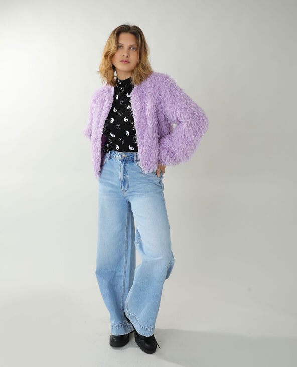 Bomber à plumes lilas - Pimkie