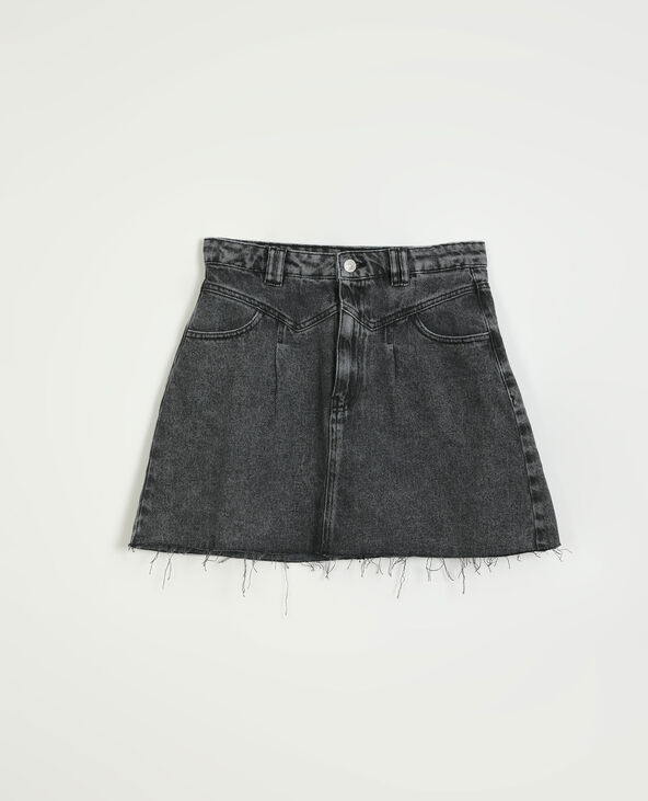 jupe en jean gris foncé