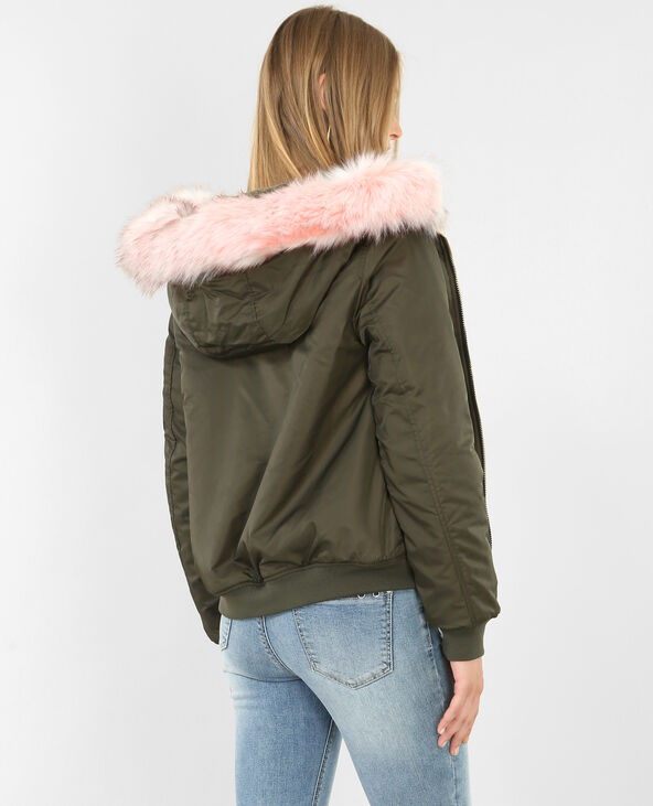 Bomber à capuche vert kaki - Pimkie
