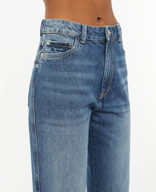 Jean droit taille haute bleu - Pimkie
