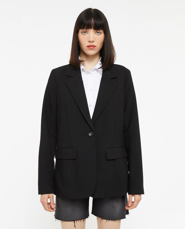 Veste blazer droite avec poches noir - Pimkie
