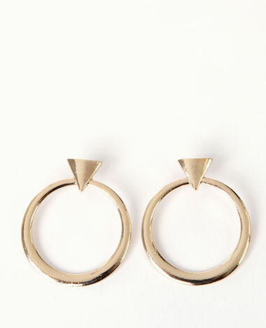 Boucles d'oreilles géométriques doré - Pimkie