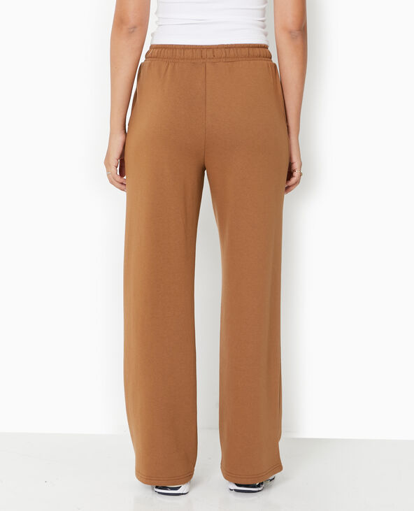 Pantalon de jogging large en molleton marron - Pimkie
