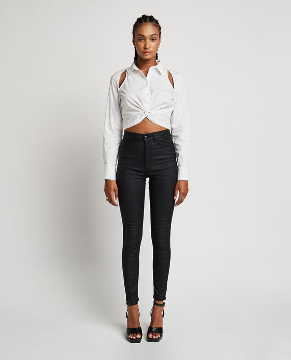 Jean skinny enduit noir - Pimkie