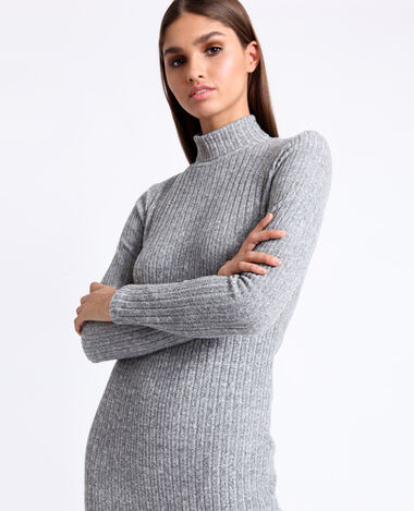 Robe longue gris chiné - Pimkie
