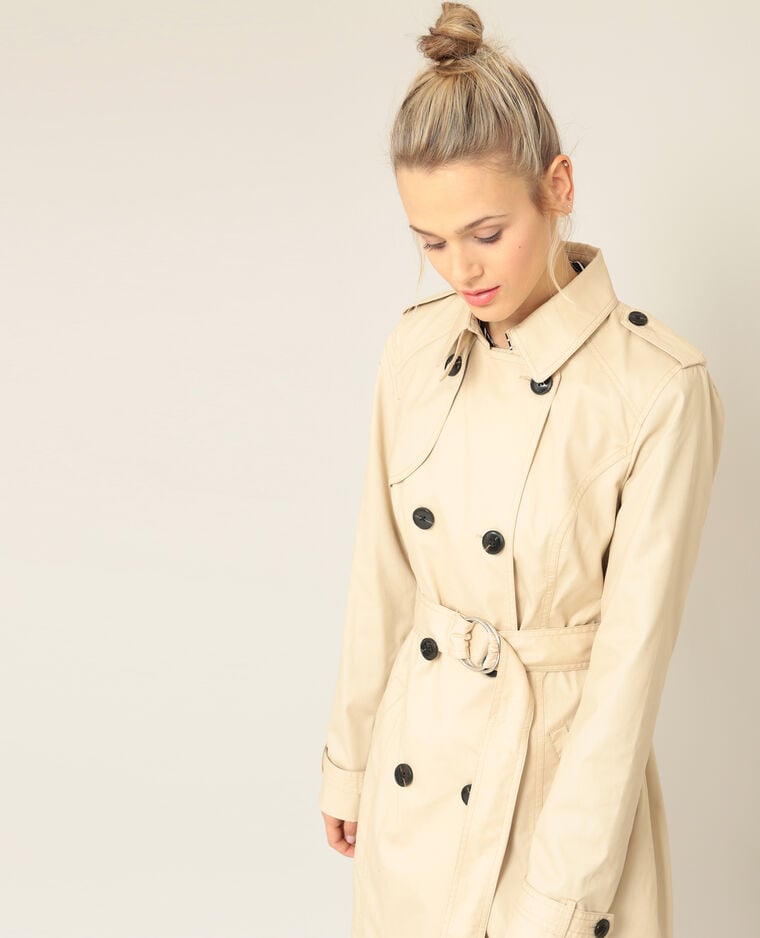 Trench-coat classique beige ficelle - Pimkie